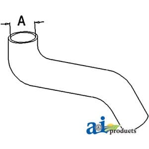 158715A - Radiator Hose, Upper - Image 1