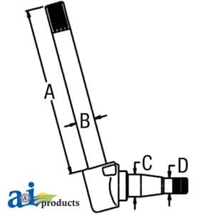1675754M91 - Spindle (LH) - Image 1