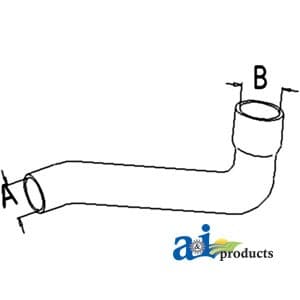 1695564M1 - Radiator Hose, Bottom
