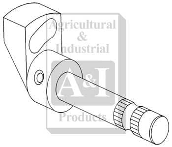 190960M92 - Cam & Shaft Assembly, Differential Lock - Image 1