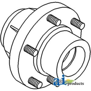 313020 - Hub, Front Wheel (6 Bolt) - Image 1