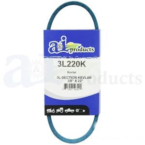 3L220K - Aramid Blue V-Belt (3/8" X 22" )