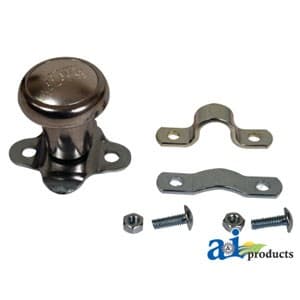 5A6 - Spinner, Aluminum Steering Wheel (Polished Aluminum Knob)