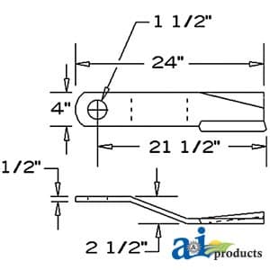 78494BH - Blade, Rotary Cutter, CW, Lift - Image 1