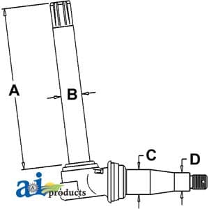 AL28222 - Spindle w/ Fender Mounting Bracket (RH/LH) - Image 1