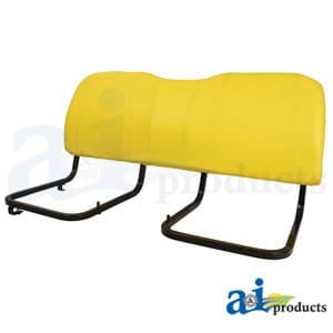 AM140623 - Bench Seat Back, Yellow Vinyl, W/ Metal Frame