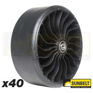 B141011TWB - 13X6.5N6 X-TWEEL TURF CASTER SMOOTH 5/8"ID, BULK#40