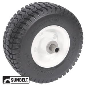 B1CO8867 - WHEEL-TURF, 9X3.5X4, SOLID, WHITE