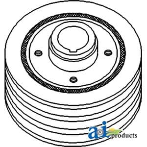 D8NN6316AC - Pulley, Crankshaft Dampener - Image 1