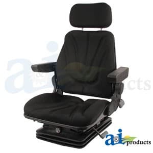 F10A260 - Seat, F10 Series, Air Suspension / Armrest / Headrest / Black Cloth