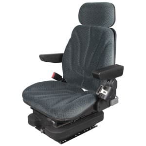 F10A4005 - Seat, F10 Series, Low Pro Air Suspension, Gray Cloth - Image 1
