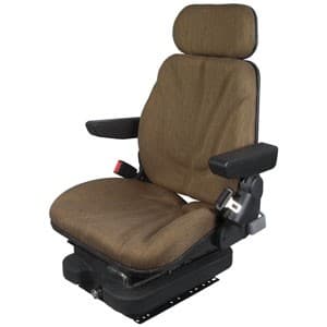 F10A4012 - Seat, F10 Series, Low Pro Air Suspension, Brown Cloth - Image 1