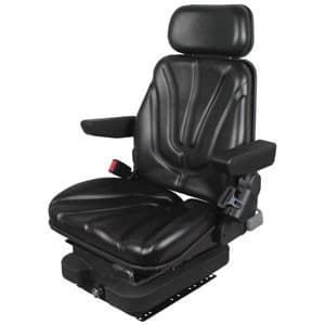 F10A4015 - Seat, F10 Series, Low Pro Air Suspension, Black Vinyl - Image 1