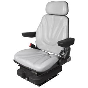 F10A4020 - Seat, F10 Series, Low Pro Air Suspension, Gray Vinyl - Image 1