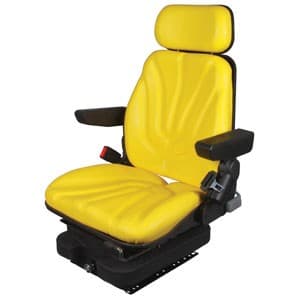 F10A4025 - Seat, F10 Series, Low Pro Air Suspension, Yellow Vinyl - Image 1
