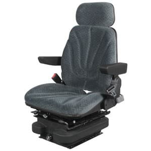 F10A4035 - Seat, F10 Series w/ Isolator, Low Pro Air Suspension, Gray Cloth - Image 1