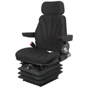F10A6000 - Seat, F10 Series, Air Suspension, Black Cloth