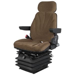 F10A6040 - Seat, F10 Series w/ Isolator, Air Suspension, Brown Checkered Cloth