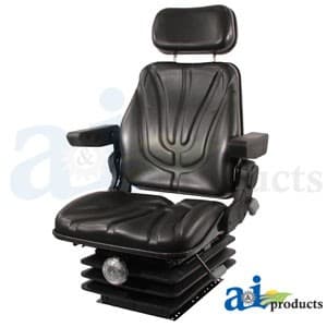 F10M200 - Seat, F10 Series, Mechanical Suspension / Armrest / Headrest / Black Vinyl