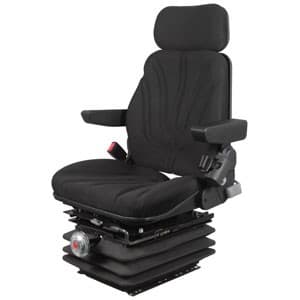 F10M6130 - Seat, F10 Series w/ Isolator, Mechanical Suspension, Black Cloth - Image 1