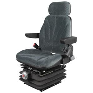 F10M6135 - Seat, F10 Series w/ Isolator, Mechanical Suspension, Gray Cloth