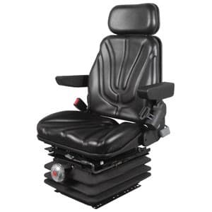 F10M6145 - Seat, F10 Series w/ Isolator, Mechanical Suspension, Black Vinyl