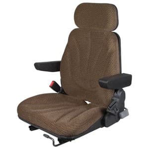 F10ST2025 - Seat, F10 Series, Slide Track, Brown Checkered Cloth