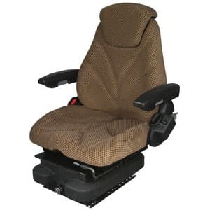 F20A5010 - Seat, F20 Series, Low Pro Air Suspension, Brown Checkered Cloth - Image 1