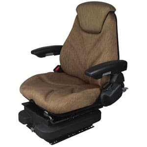 F20A5012 - Seat, F20 Series, Low Pro Air Suspension, Brown Cloth - Image 1