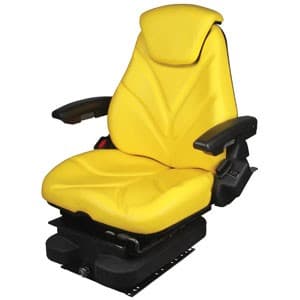 F20A5025 - Seat, F20 Series, Low Pro Air Suspension, Yellow Vinyl - Image 1