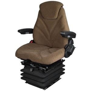 F20A7040 - Seat, F20 Series w/ Isolator, Air Suspension, Brown Checkered Cloth