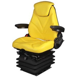 F20A7055 - Seat, F20 Series w/ Isolator, Air Suspension, Yellow Vinyl - Image 1