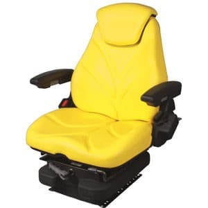 F20M5125 - Seat, F20 Series, Low Pro Mechanical Suspension, Yellow Vinyl