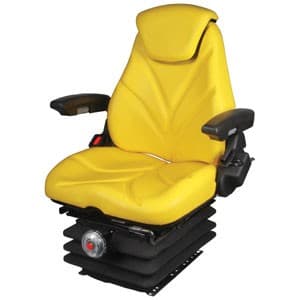 F20M7125 - Seat, F20 Series, Mechanical Suspension, Yellow Vinyl