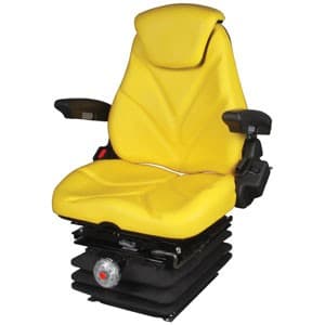 F20M7155 - Seat, F20 Series w/ Isolator, Mechanical Suspension, Yellow Vinyl
