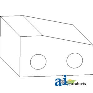 R64753 - Spacer, Drawbar Rear Support - Image 1