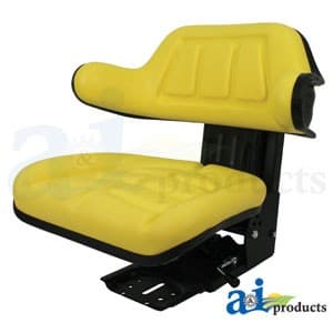 W333YL - Seat w/ Wrap Around Back w/Arms, Yellow Vinyl, 265 lb / 120 kg Weight Limit