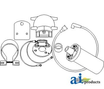 1247XTP6 - Ignition & Coil Conversion Kit; 6 Volt Positive Ground - Image 1