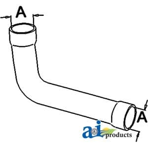 1671076M1 - Radiator Hose, Upper