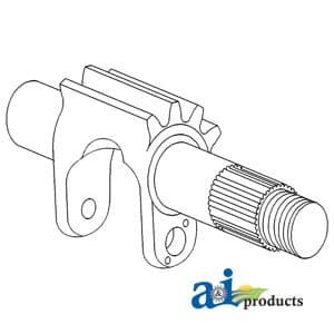 1889567M1 - Shaft, Steering Rocker Bottom - Image 1