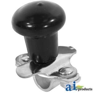 5A6BL - Spinner, Aluminum Steering Wheel (black plastic coated knob)