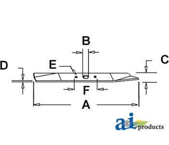 70080-00777 - Blade, Finishing Mower - Image 1