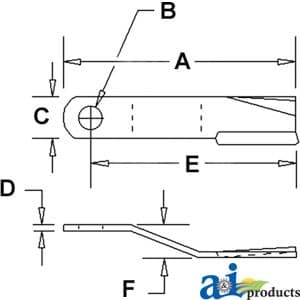 86665BH - Blade, Rotary Cutter, CW, Lift