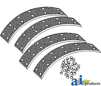 957E2021B - Shoe Brake Lining Set - Image 1