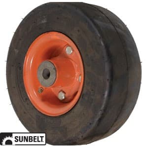 B1CO84 - WHEEL-SMOOTH, 9X3.5X4, 4 PLY, ORANGE