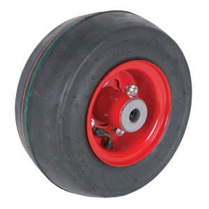 B1SB8098 - CASTER-SMOOTH, 9X3.5X4, TUBELESS-RED