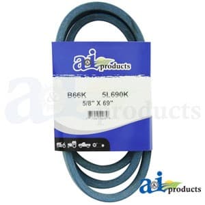 B66K - Aramid Blue V-Belt (5/8" X 69" ) - Image 1