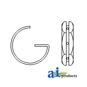 CBPN4179A - Nut & Ring, Rear Axle - Image 1