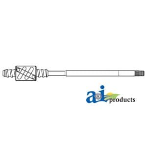 D2NN3A710B - Manual Steering Shaft w/ Nut - Image 1