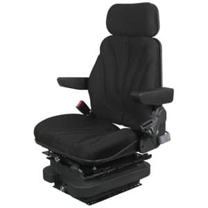 F10A4030 - Seat, F10 Series w/ Isolator, Low Pro Air Suspension, Black Cloth - Image 1
